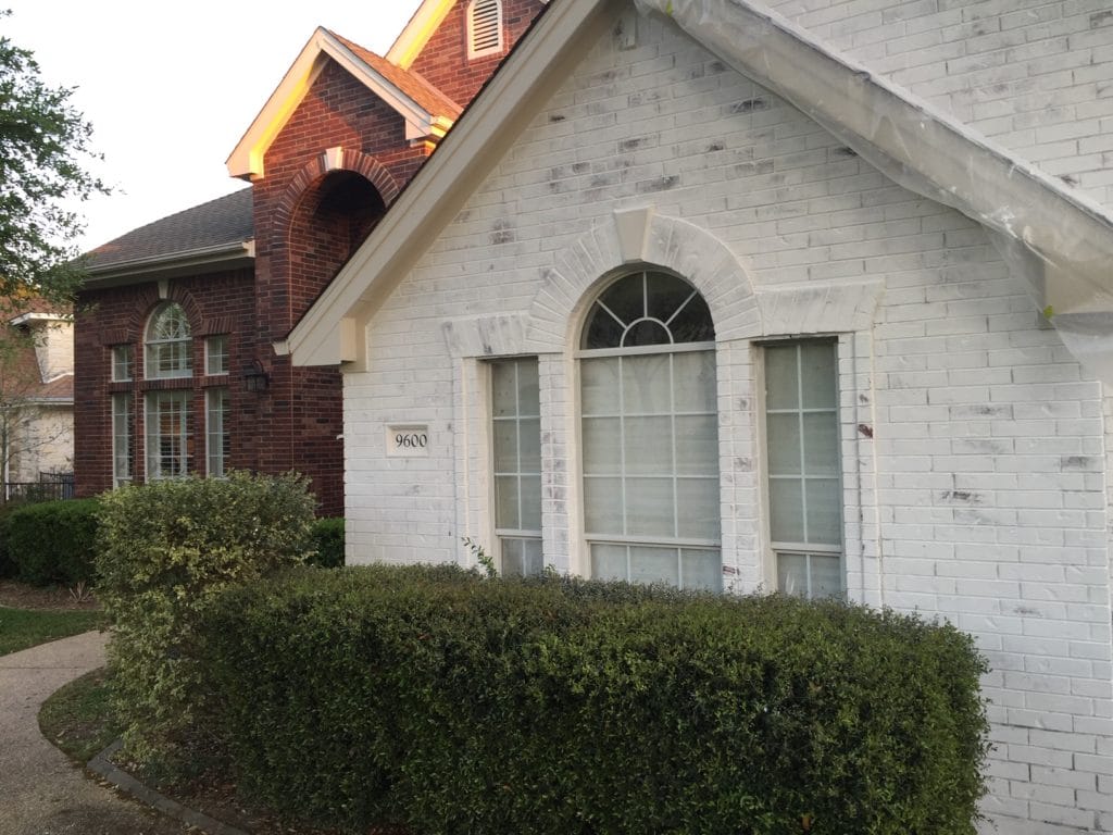 Whitewash Brick House Before After