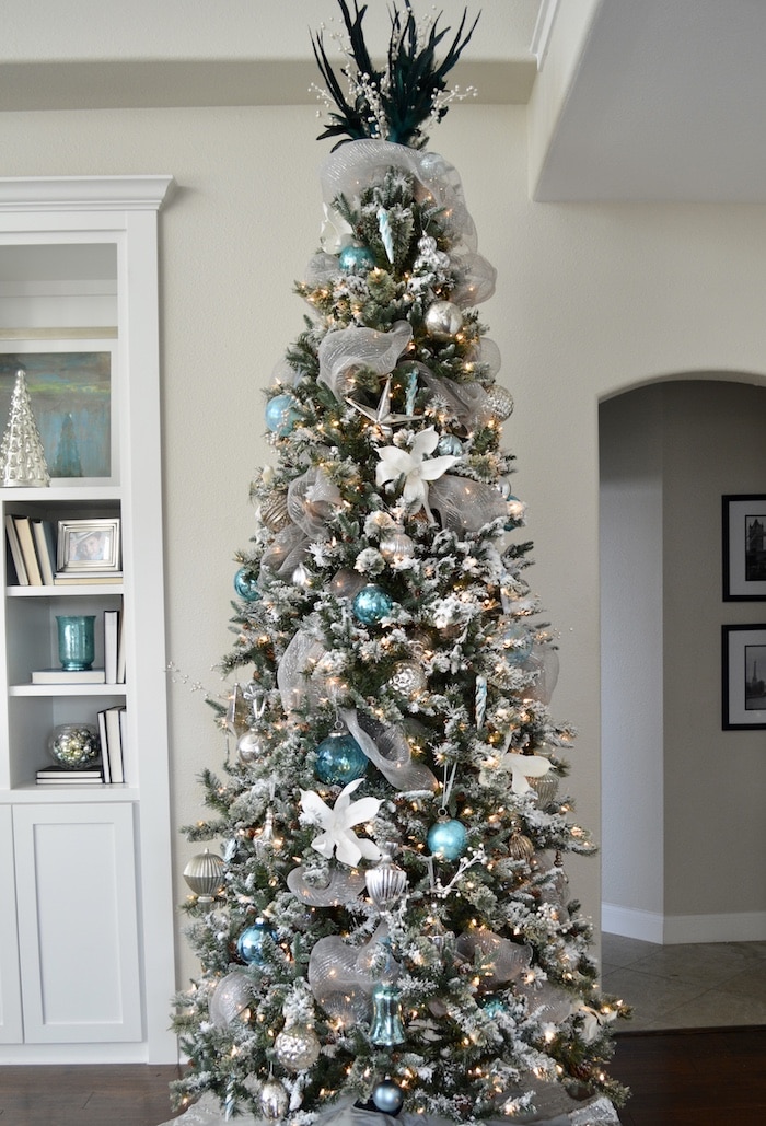 A Flocked Christmas Tree - Kristen Rinn Design