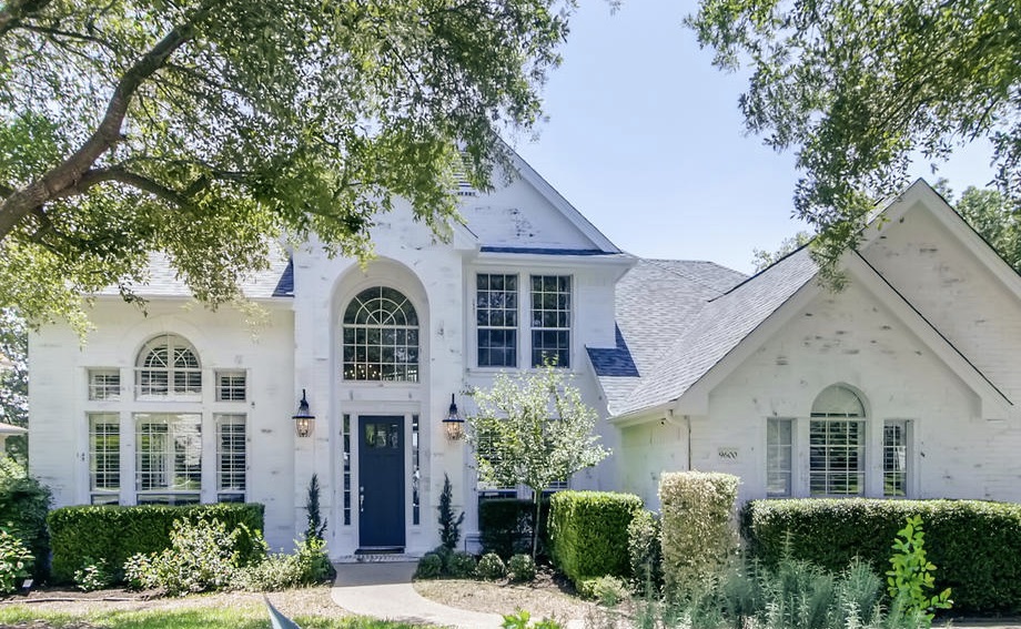 White wash brick exterior