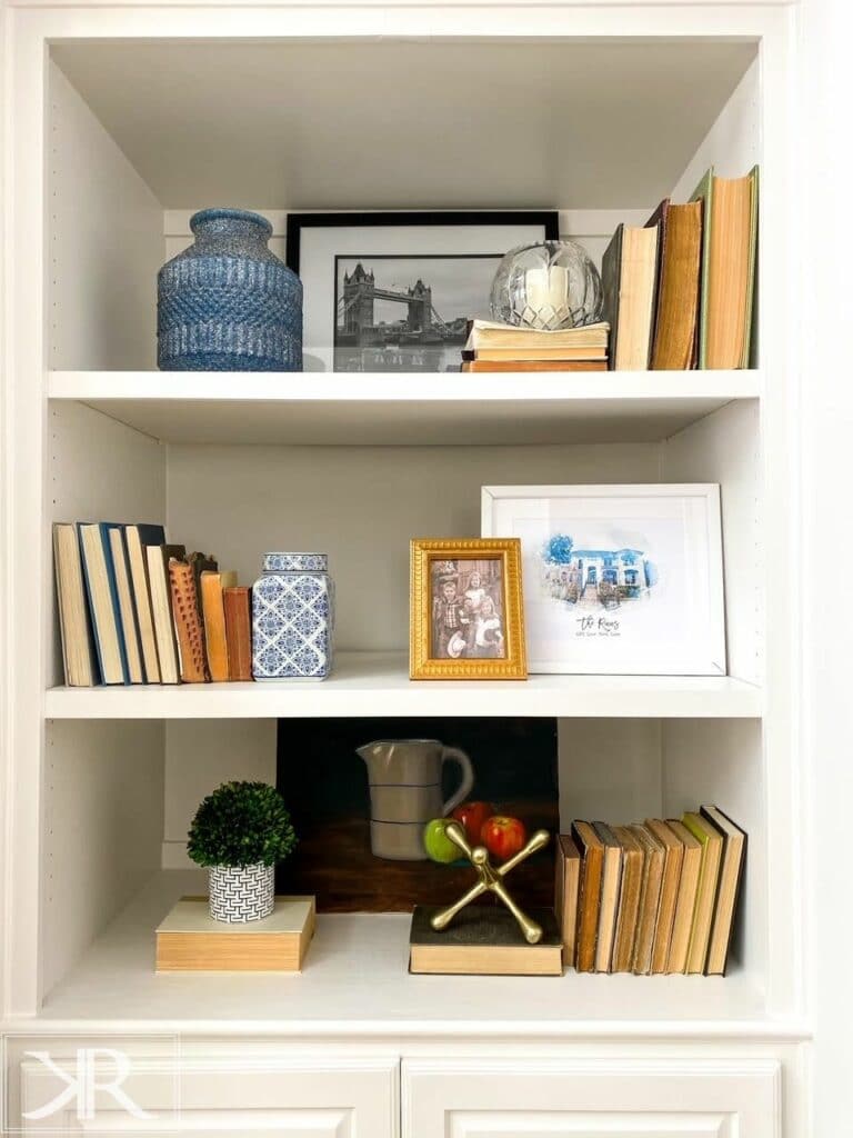 style your bookshelves