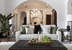 leather ottoman, Austin Interior Designer