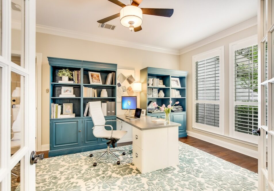 Bright Home Office Design